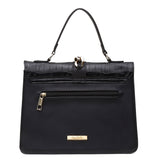 Bolsa Feminina Média Paris Black Croco Preto